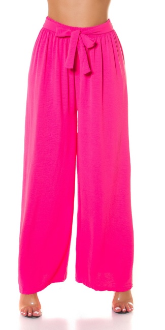 Sexy musthave hoge taille stoffen broek roze